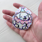 Cute Birthday Clown Puppy ~ Magnet
