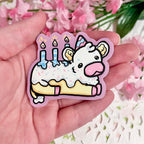 Icing the Birthday Cake Cow ~ Sticker
