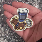 Reindeer Cookie & Coffee ~ Sticker