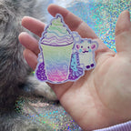 Colorful Drink Mer-Goat ~ Sticker