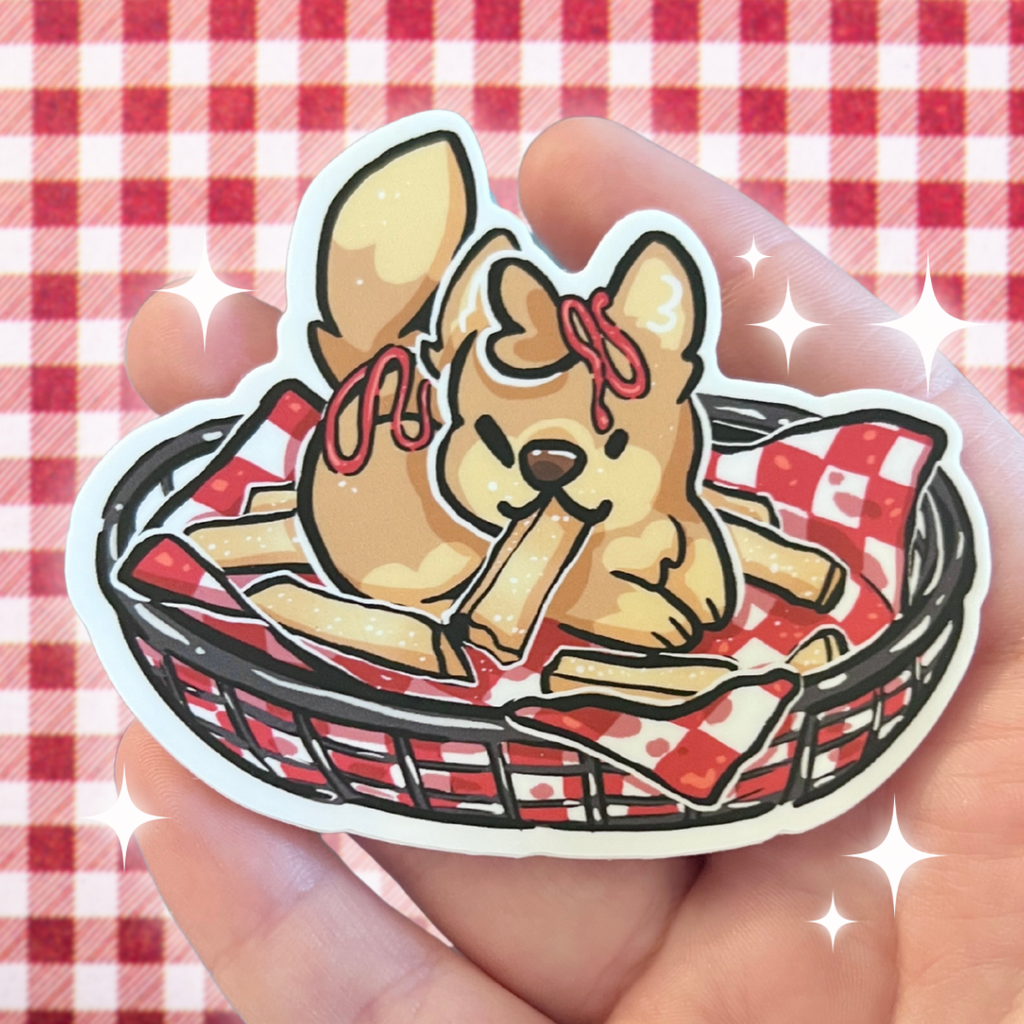 Ketchup French Fry Pup! ~ Sticker