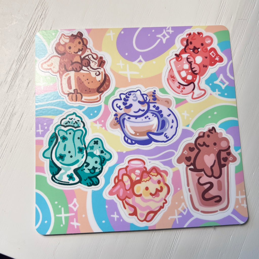 Drink Dragons ~ Sticker Sheet