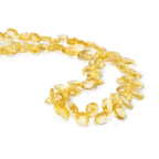 10x7mm Citrine Top Drilled Faceted Oval Beads, 14 inch