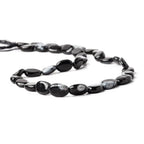10mm Snowflake Obsidian Plain Oval Beads, 14 inch