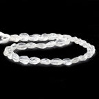 10x7mm Crystal Quartz Faceted Oval Beads, 14 inch