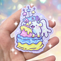 Birthday Cake Dragon ~ Sticker
