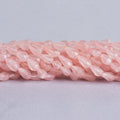 12mm Rose Quartz Faceted Straight Drilled Teardrop Beads, 14 inch