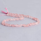 12mm Rose Quartz Faceted Straight Drilled Teardrop Beads, 14 inch