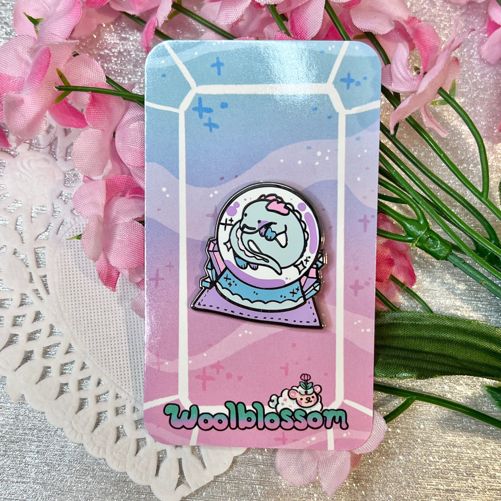 Crystal Ball Jewel the Dragon ~ Enamel Pin