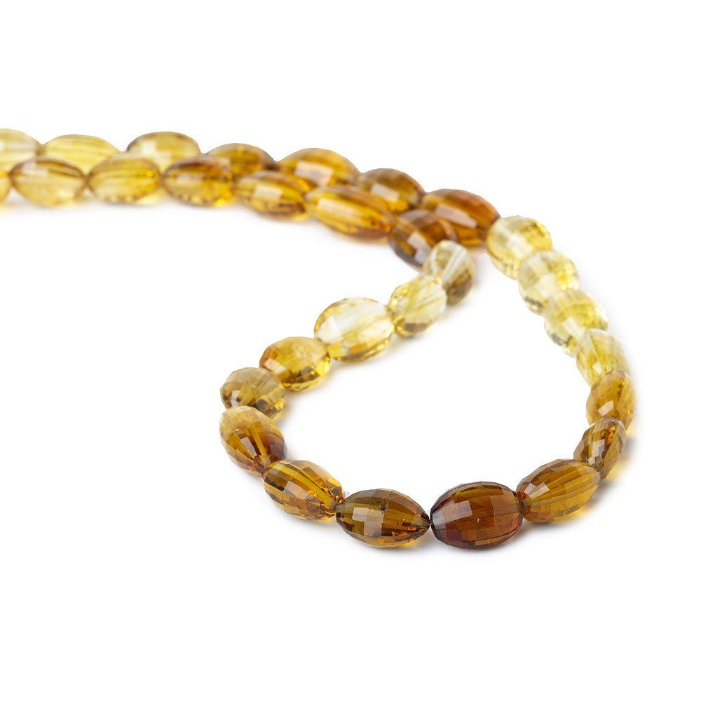 13x10-16x11mm Shaded Citrine Faceted Ovals 18 inch 34 beads A