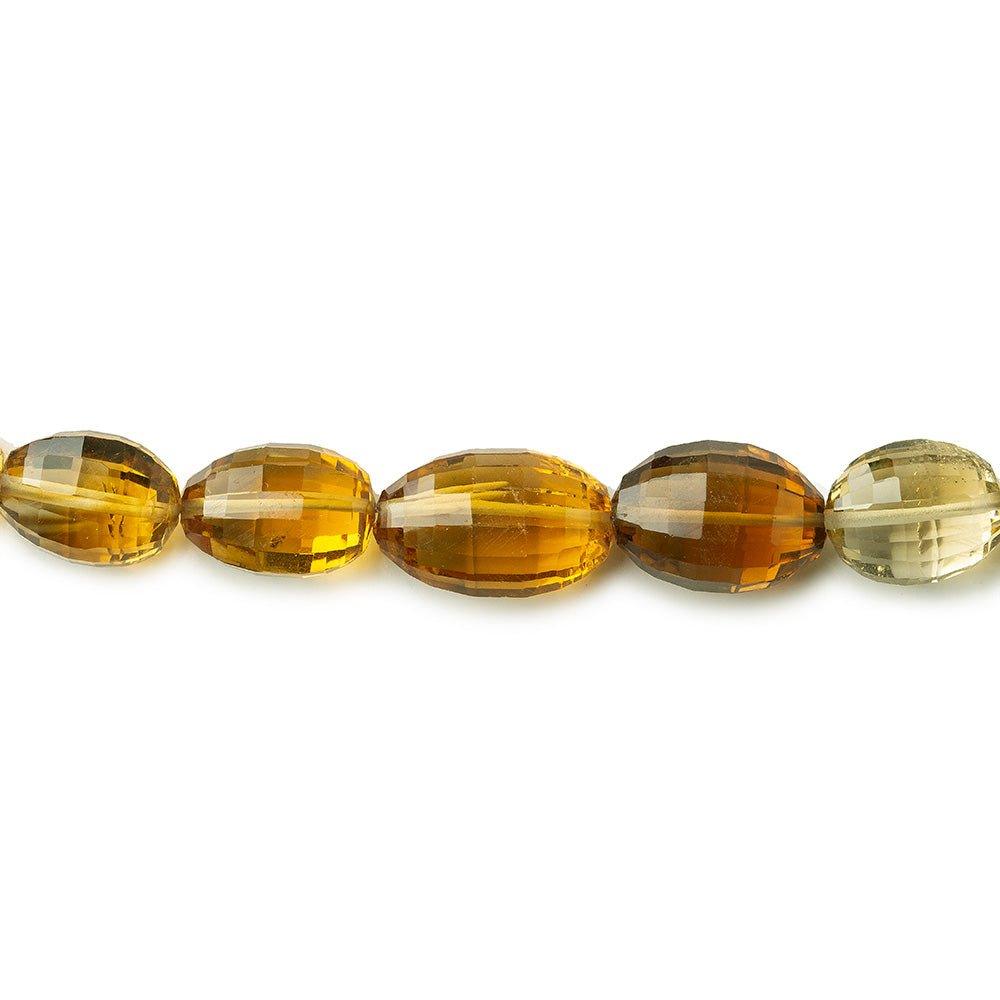 13x10-16x11mm Shaded Citrine Faceted Ovals 18 inch 34 beads A