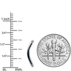 14G 316l Stainless Steel Replacement Curved Barbell 3/8