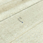 20G Stainless Steel Sapphire Blue Gem Micro Nose Ring Twister