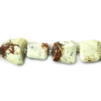 15mm Chryrsoprase & Matrix Faceted Nugget Beads, 14 inch