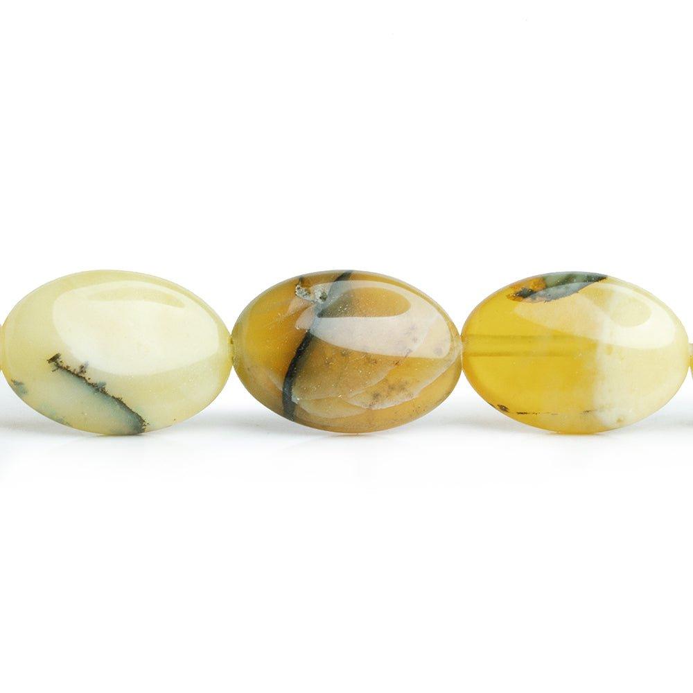 15mm Honey Opal Beads Plain Oval Beads, 14 inch