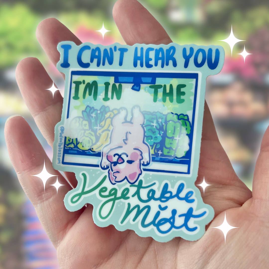 In The Vegetable Mist Puppy ~ Sticker
