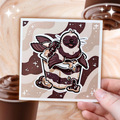 Chocolate Vanilla Seal Pudding ~ Print