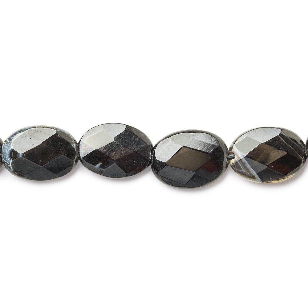 18mm Cobra Agate Faceted Oval Beads 15