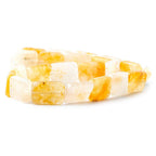 18mm Yellow Jade Plain Rectangle Beads, 14 inch