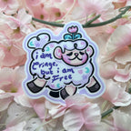 I am Cringe but I am Free ~ Sticker