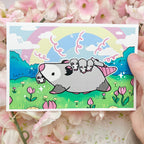 Opossum Mom ~ Print