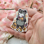 Mac and Cheese Opossum ~ Sticker