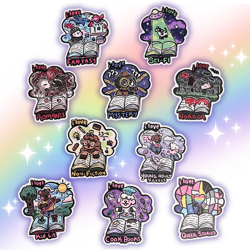 Genre Book Lovers ~ Stickers