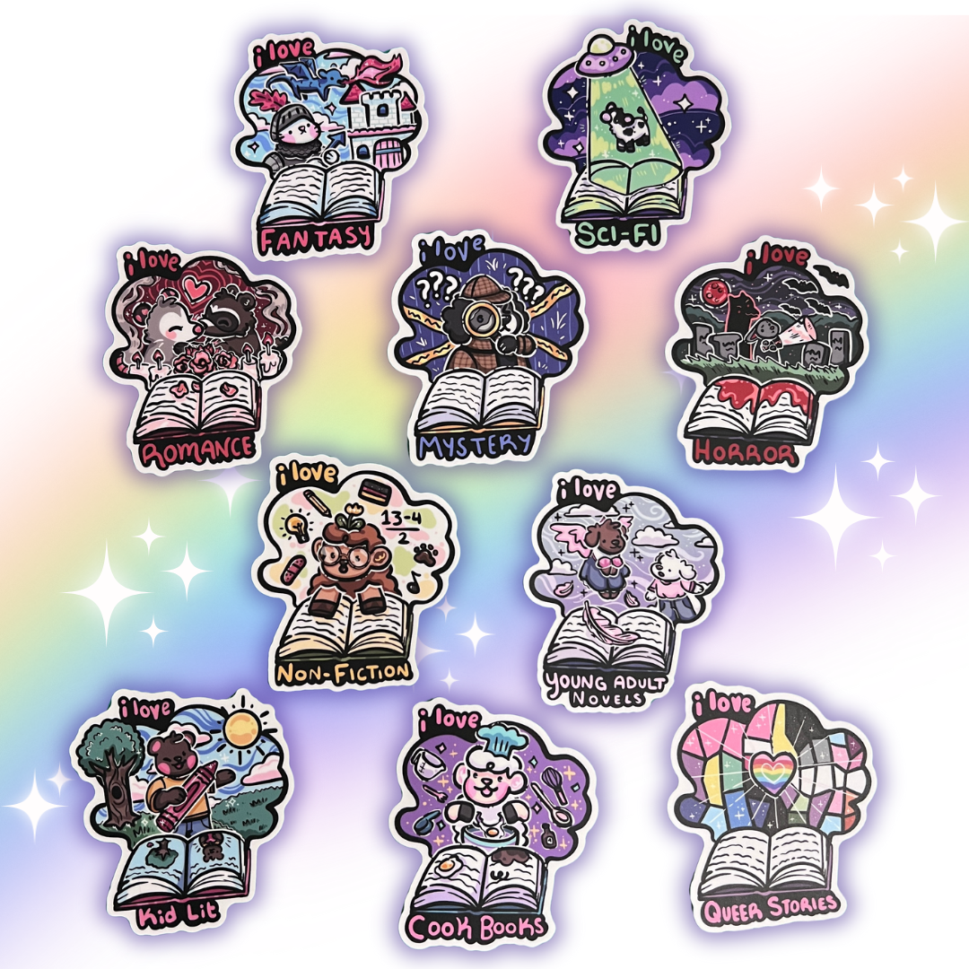 Genre Book Lovers ~ Stickers
