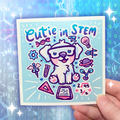"Cutie in STEM" Puppy ~ Shimmer Print