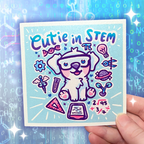 "Cutie in STEM" Puppy ~ Shimmer Print