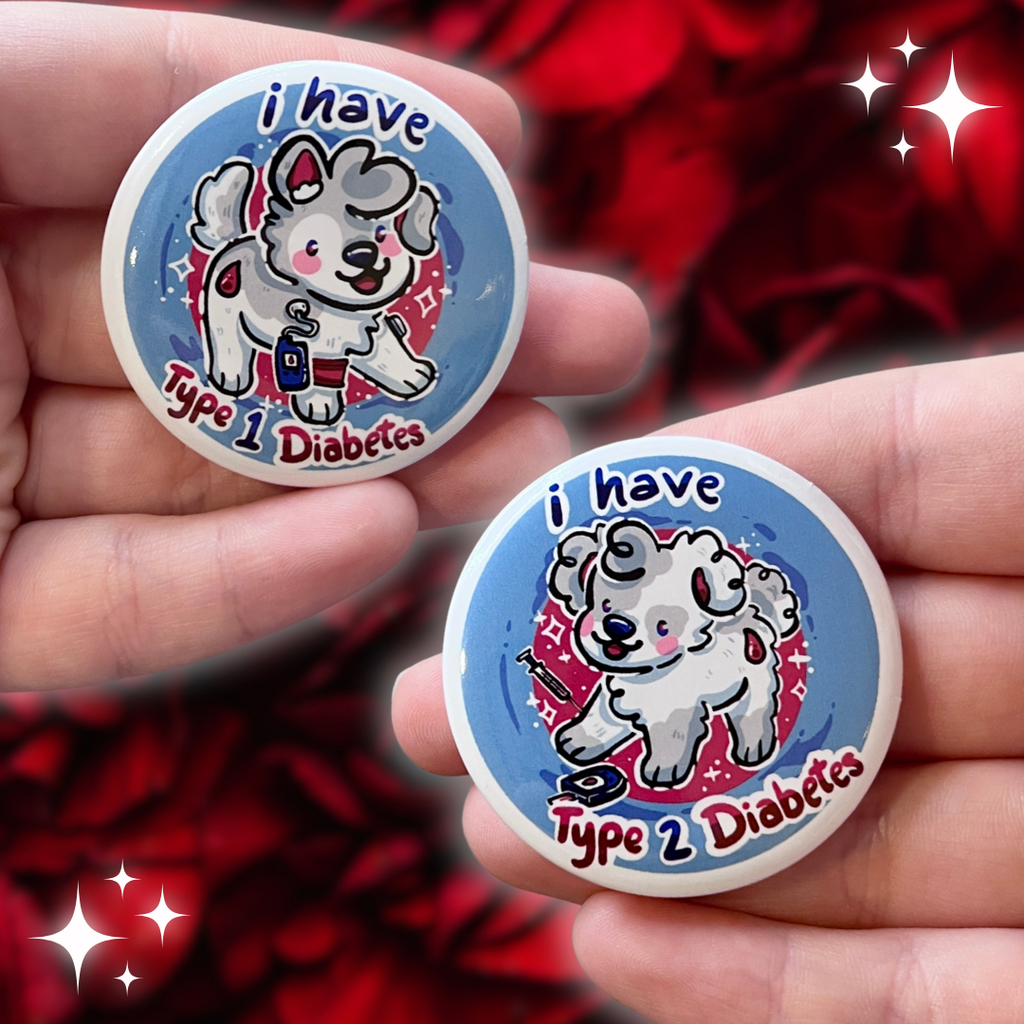 Diabetes Puppies ~ Buttons