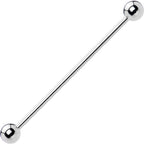14G STEEL BARBELL Body Jewelry 1.5 5mm
