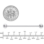 14G STEEL BARBELL Body Jewelry 1.5 5mm