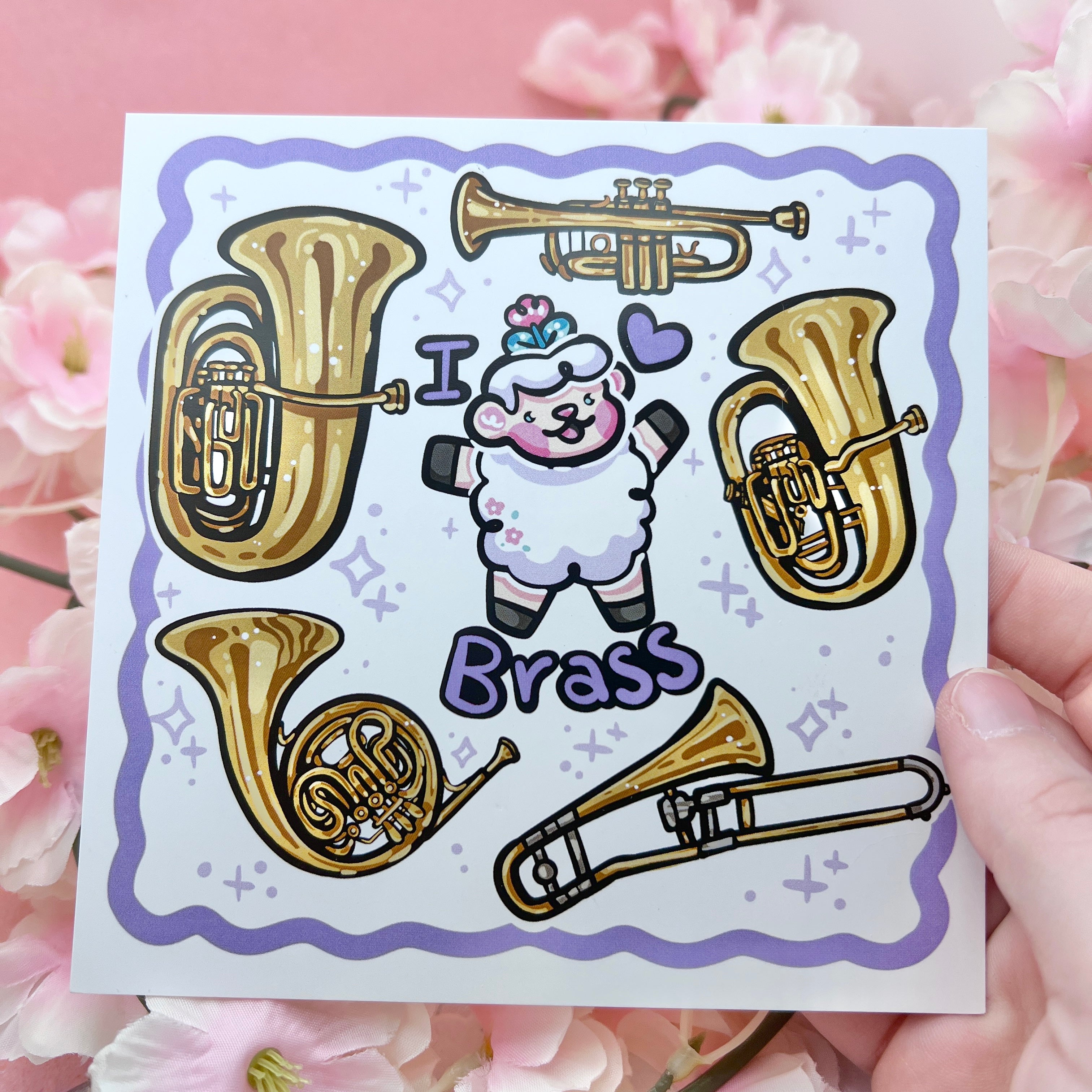 "I Love Brass!" Instruments Sprout ~ Print
