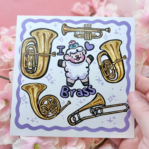 "I Love Brass!" Instruments Sprout ~ Print