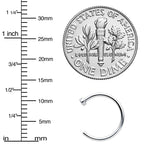 18G Stainless Steel Nose Hoop - 3/8
