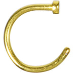 18G 5/16 Yellow Anodized Titanium Nose Hoop
