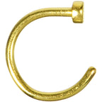 20G 5/16 Yellow Anodized Titanium Nose Hoop
