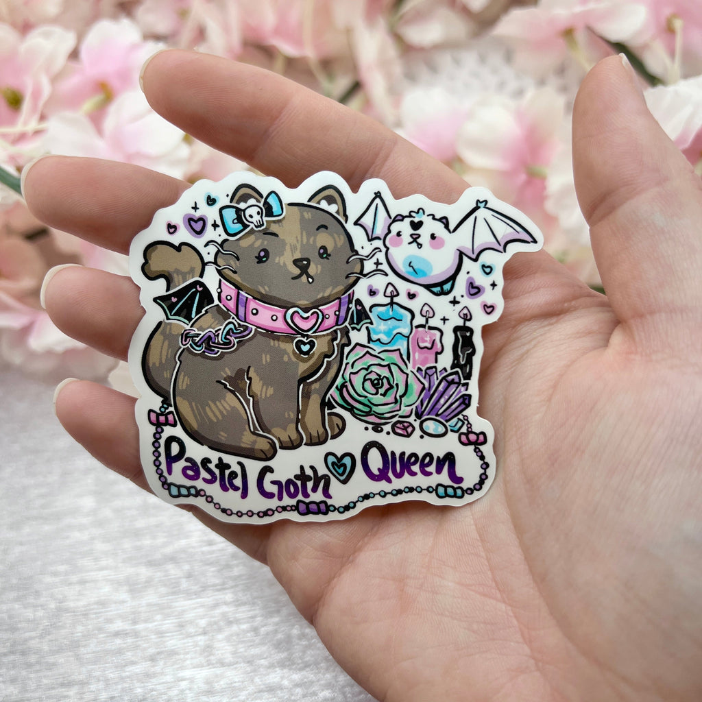 Pastel Goth Queen Dilute Tortie ~ Sticker
