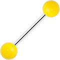 Yellow Neon Barbell Tongue Ring