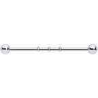Surgical Steel Notched Industrial Barbell Earring