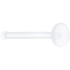 20G Clear Flat Bioplast Nose Retainer
