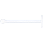 20G Clear Flat Bioplast Nose Retainer