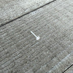 20G Clear Flat Bioplast Nose Retainer