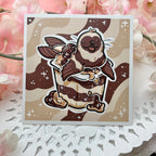 Chocolate Vanilla Seal Pudding ~ Print