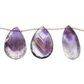 27x15-32x18mm Cape Amethyst faceted pear beads 8 inch 10 pieces