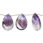 27x15-32x18mm Cape Amethyst faceted pear beads 8 inch 10 pieces