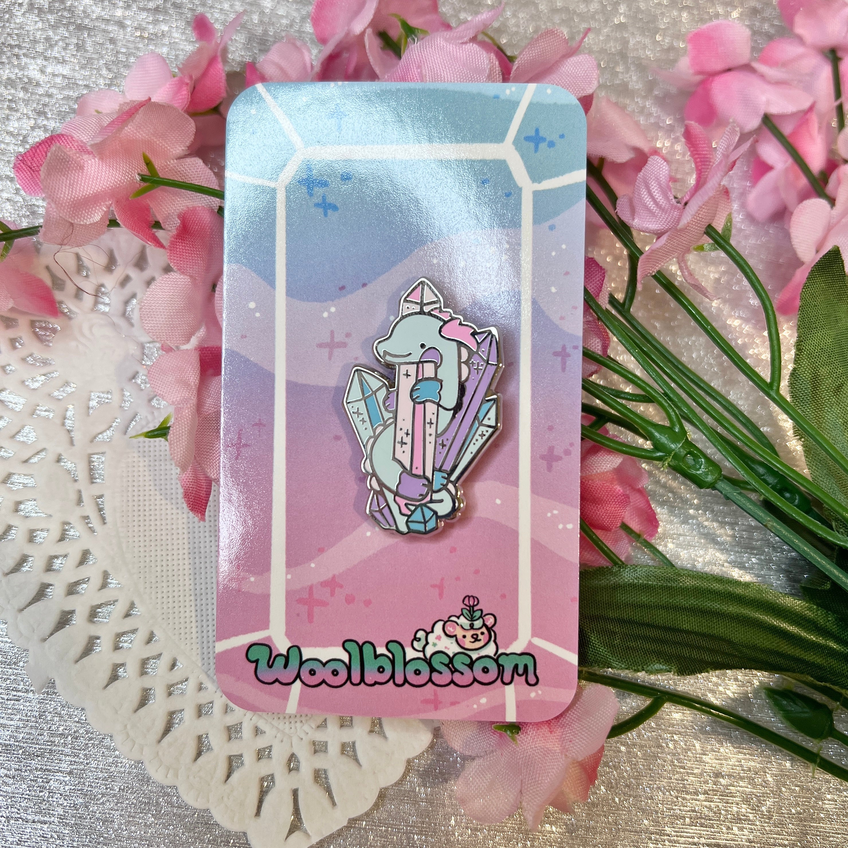 Jewel the Crystal Dragon ~ Enamel Pin