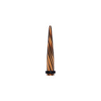 Black Brown Animal Print Acrylic Taper 2G to 00G