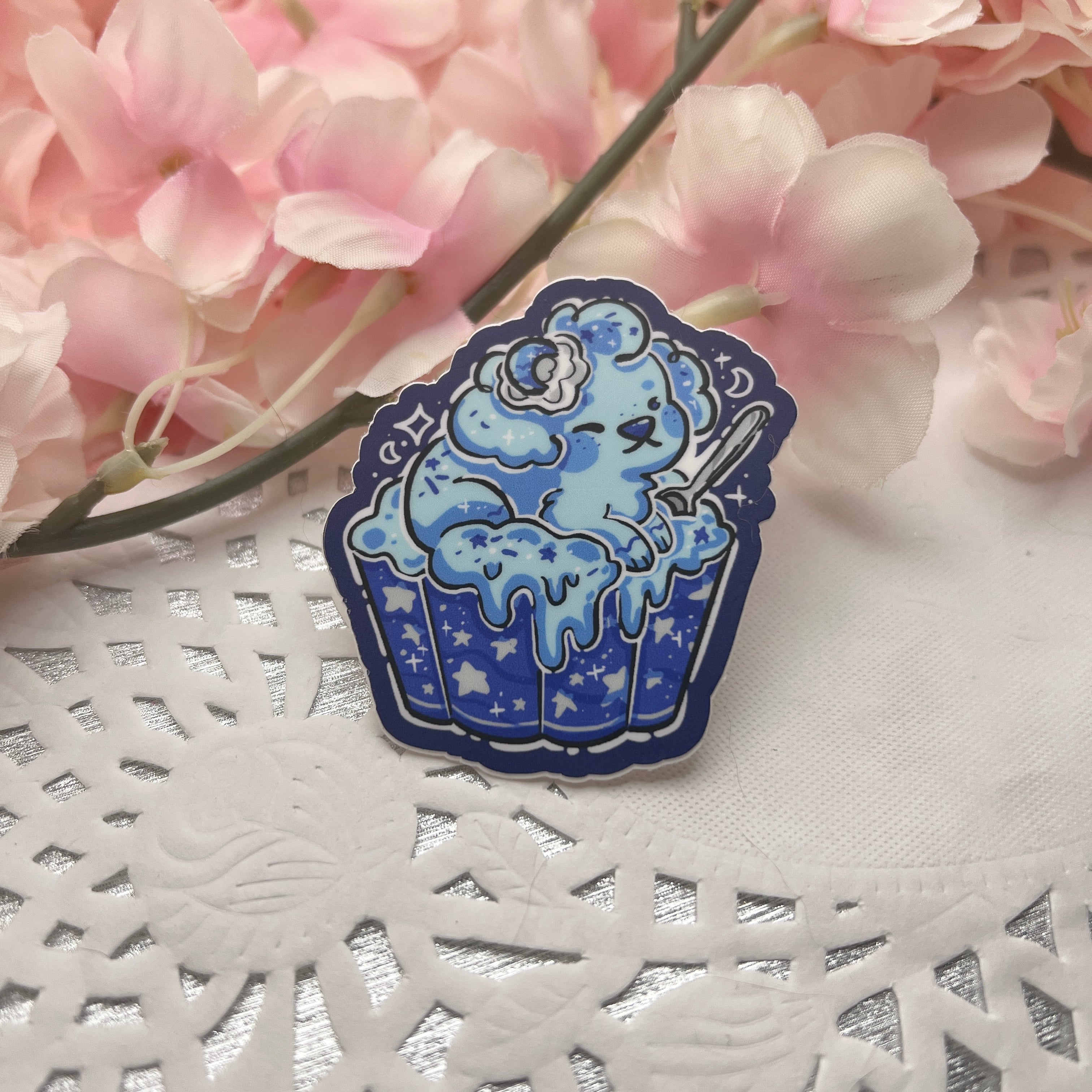 Blue Moon Ice Cream Puppy ~ Sticker